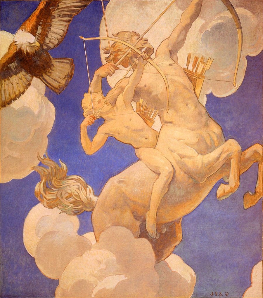Chiron and Achilles, by John Singer Sargent